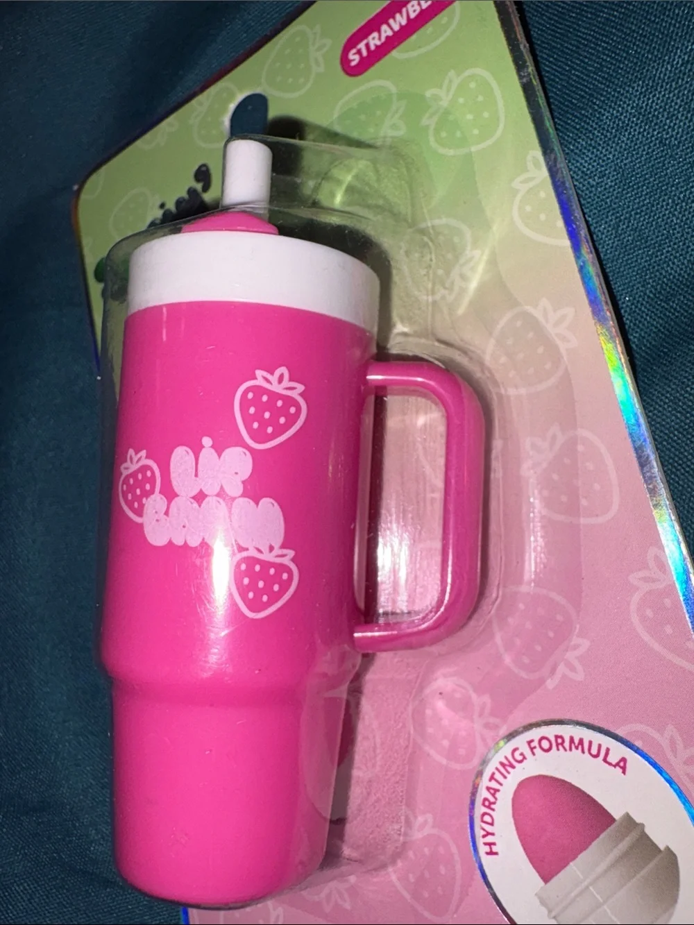 Big Cup-like Lip Balm - Strawberry Pink Softening Lip Balm - Cup Design